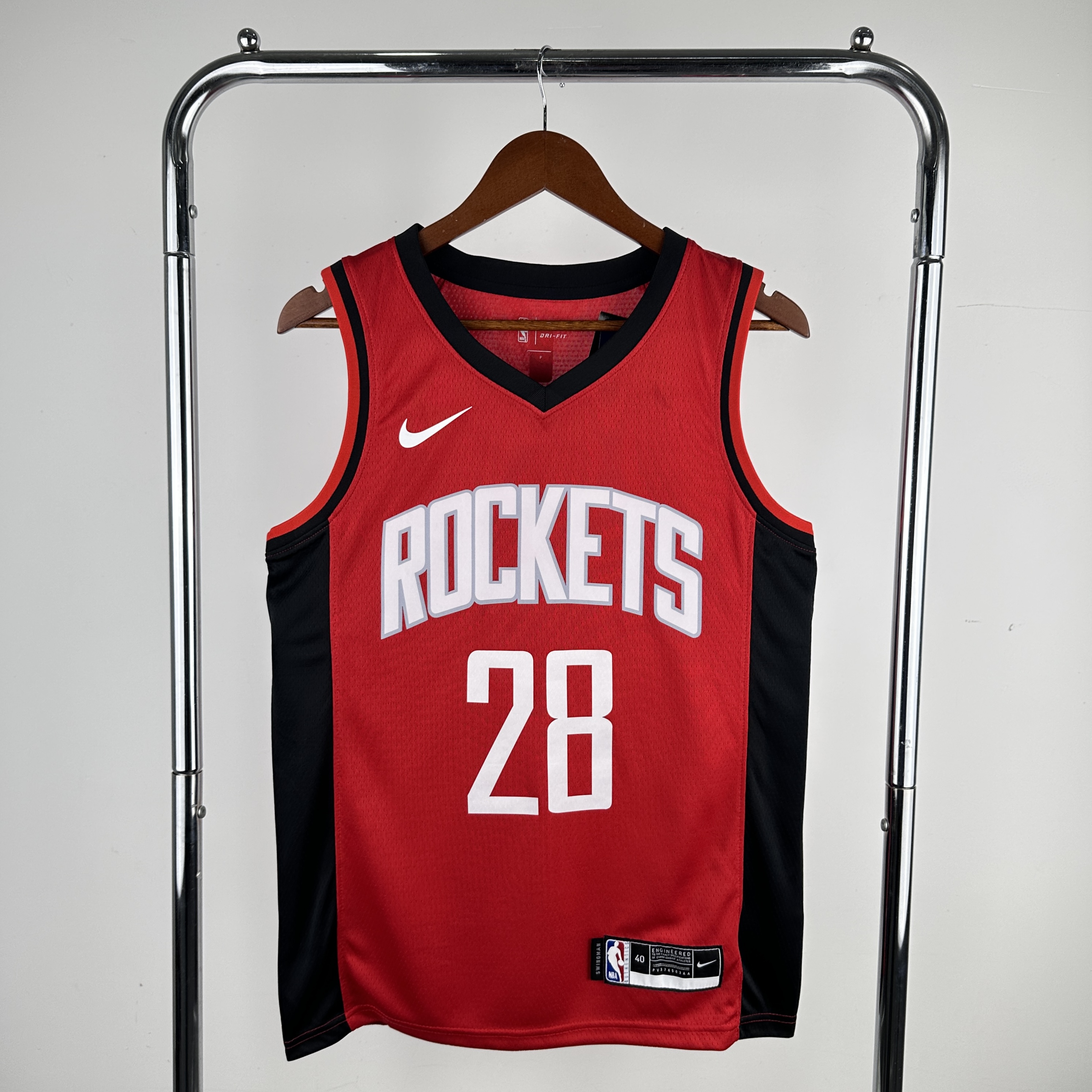 Men Houston Rockets #28 Sengun Red Nike 2024 NBA Jersey